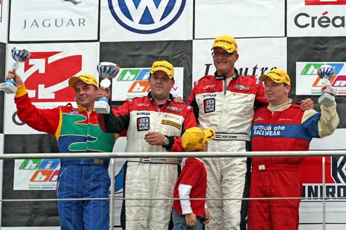 Het podium in Spa