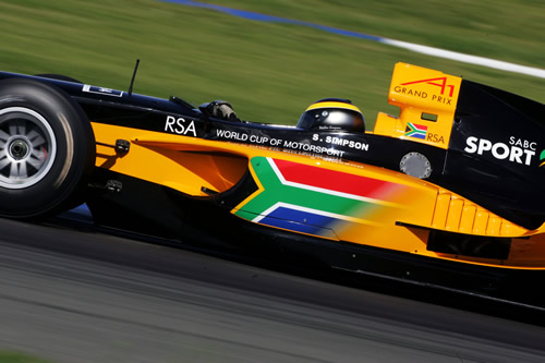 Het A1GP team van Zuid-Afrika