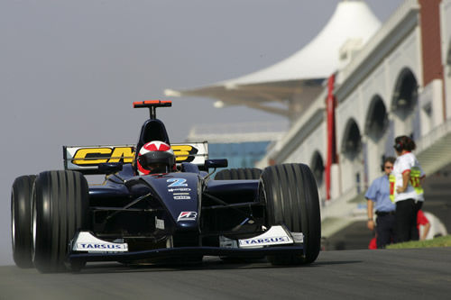 De GP2 coureur Can Artam in actie