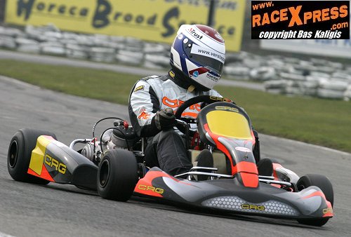 Jos in 125cc geschakelde kart