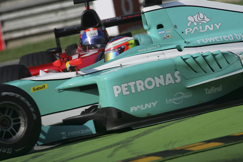 Lopez bij de chicane