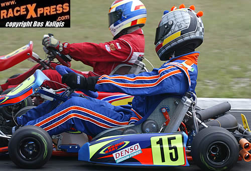 Maik Barten en Pieter Scheefhals in actie