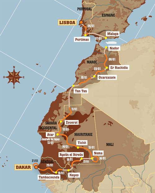 Route Dakar 2007