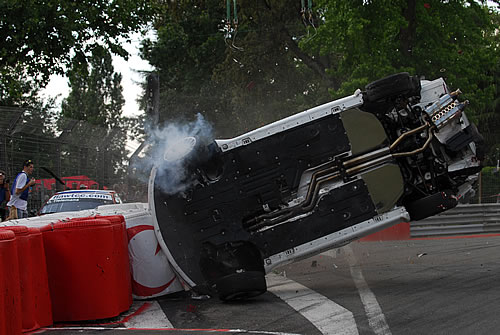 Augusto Farfus crasht hard