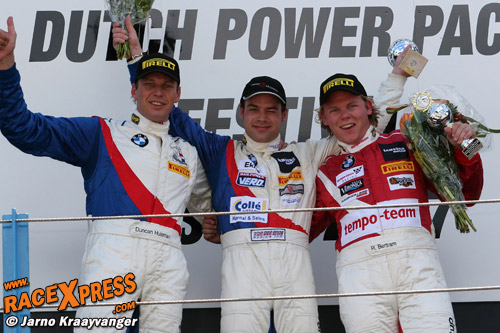 Podium van race één
