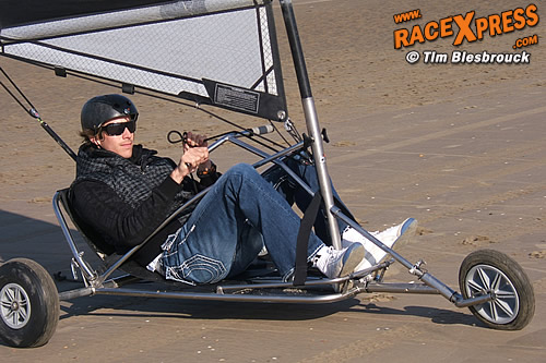 Arie Luyendyk junior in actie