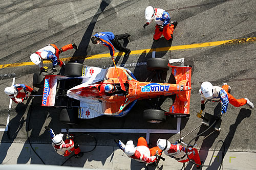 De pitstop bij A1 Team Nederland