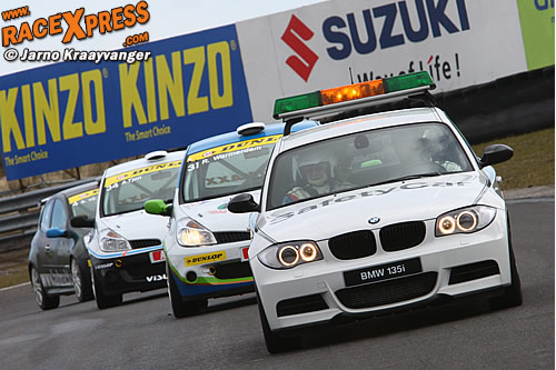 De safety car moest de wedstrijd neutraliseren