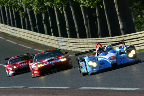 Adam Sharpe in de Courage op Le Mans 2005