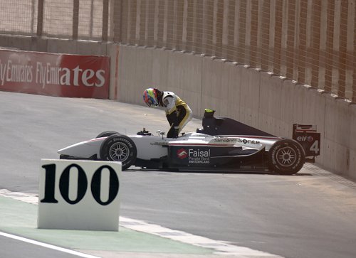 Ook de race van Grosjean duurde korter dan gepland