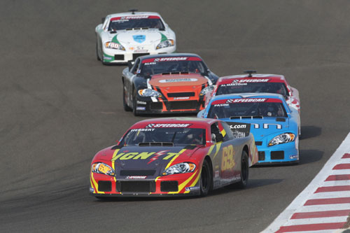 Qatar decor van eerste nachtrace Speedcar Series