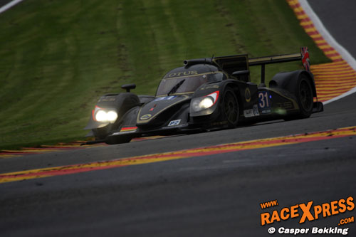 En de vrijwel identieke LMP2-bolide van Van der Zande