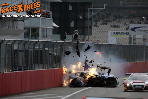 Crash Gert Beisel ADAC GT Masters Hockenheimring