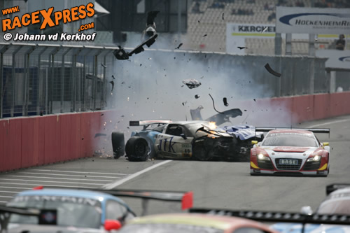 Crash Gert Beisel ADAC GT Masters Hockenheimring