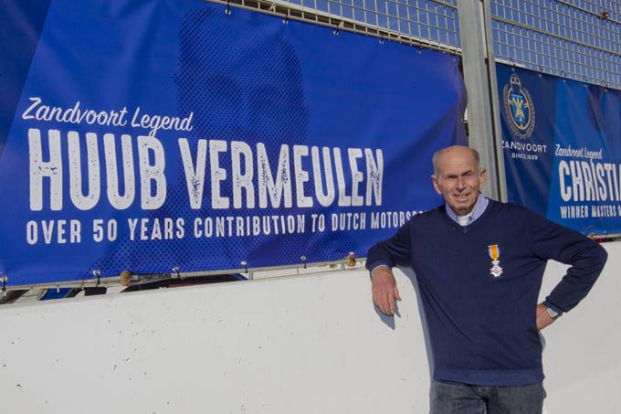 autosport legende Huub Vermeulen en Niek Meijer burgemeester Zandvoort