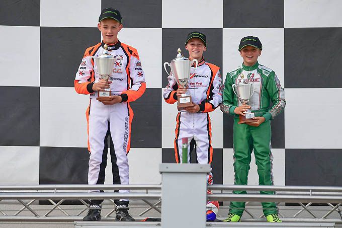 Podium Rotax Max junior, Luca derde