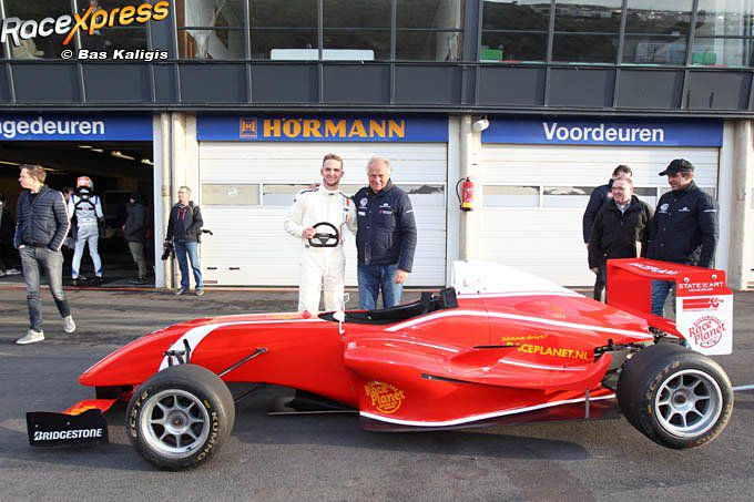 Fabricio Rietdijk met ex-Formule 1-coureur Michael Bleekemolen