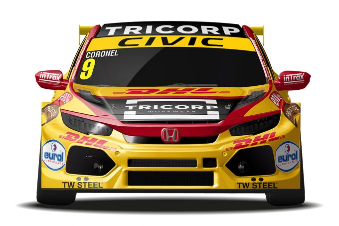 Tom Coronel voor BoutsenGinion Racing met Honda Civic TCR in WTCR