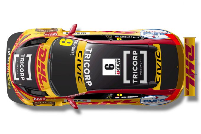 Tom Coronel voor BoutsenGinion Racing met Honda Civic TCR in WTCR