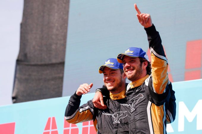 Jean-Eric Vergne André Lotterer TECHEETAH Fia Formula E podium