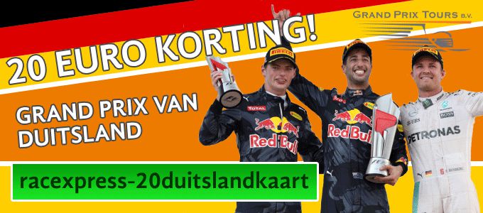 Gebruik de kortingscode: racexpress-20duitslandkaart