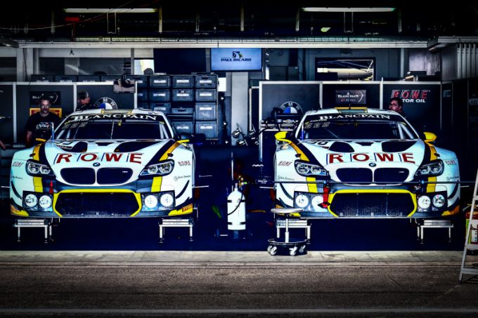 Rowe Racing pits nacht