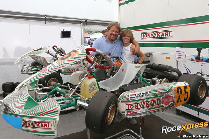 Sjors Peters met vader Eduard