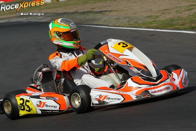 Max Stemerdink JJ Racing podium bij NK karting P3