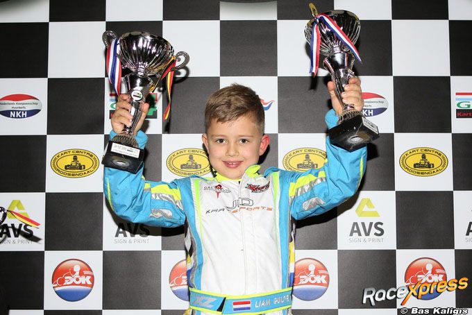 Liam Gulpen Kampioen Honda Cadet en rookie kampioen