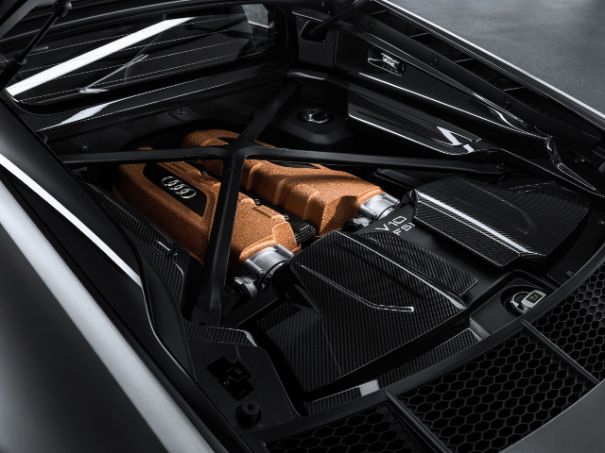 Audi R8 V10 motorblok schuin
