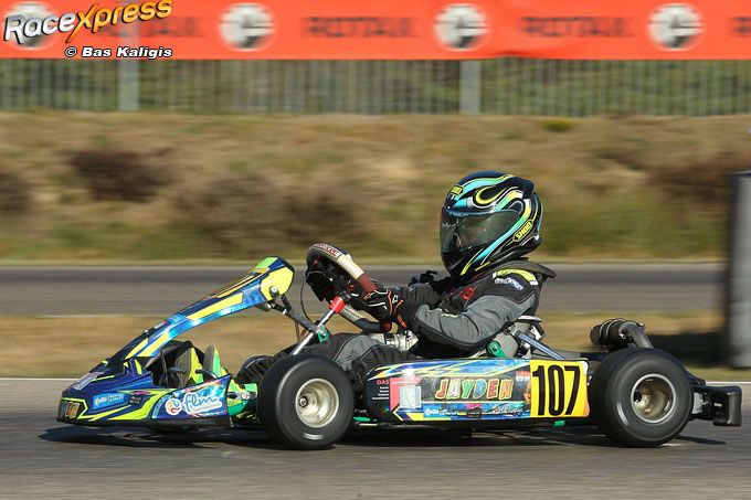 Jayden Thien naar podium in Genk