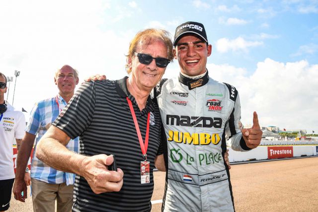 Zege Rinus van Kalmthout bij Indy Lights-debuut in St. Petersburg: "Dit geeft veel vertrouwen"