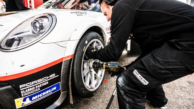 Michelin Porsche wiel wissel