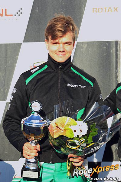 Xander Przybylak podium in BNL