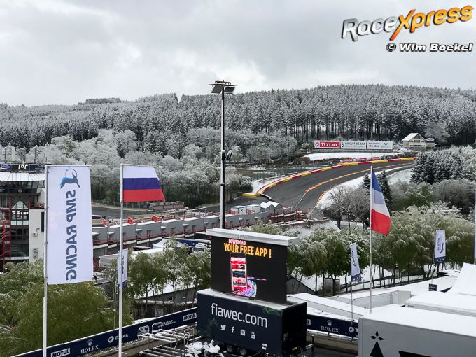 Winter wonderland tijdens FIA World Endurance op Spa-Francorchamps