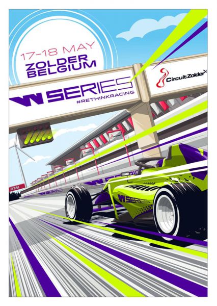 W-Series Zolder event poster