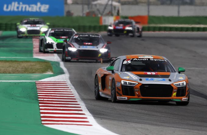 Leonard Hoogenboom Audi Cup R8 actie Misano