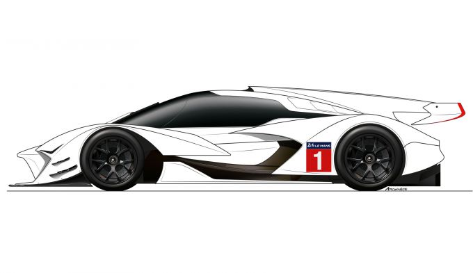 Hypercar car in logo