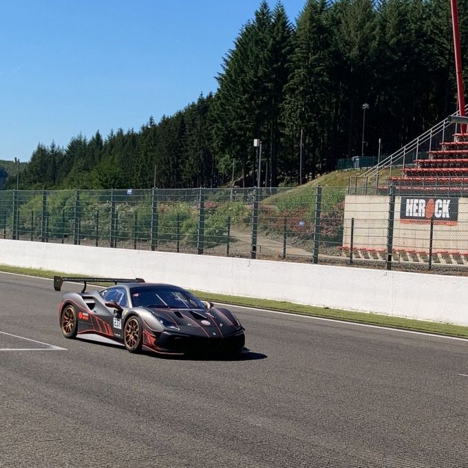 Roger Grouwels Marvin Moonen Ferrari 488 Challenge Evo Kroymans Hilversum Zolder test
