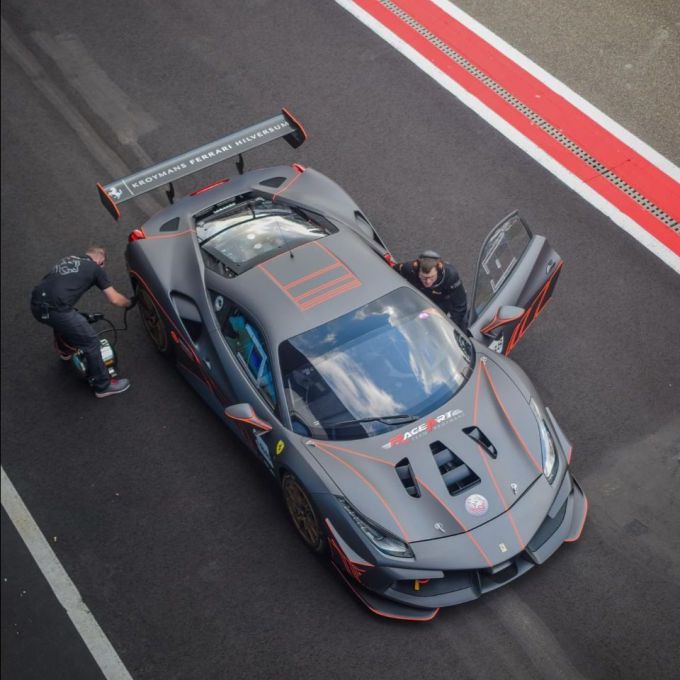 Roger Grouwels Marvin Moonen Ferrari 488 Challenge Evo Kroymans Hilversum Zolder test