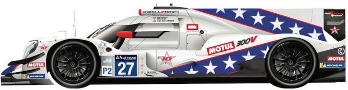 24 Hours of Le Mans #27 DragonSpeed Oreca 07 Gibson Renger van der Zande, Ben Hanley en Henrik Hedman