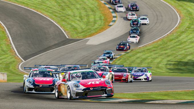 PESC_Road_Atlanta_2021- 2 Porsche 911 GT3 Cup Charlie Collins UK Nr93, Porsche TAG Heuer Esports Supercup, 2021, Start