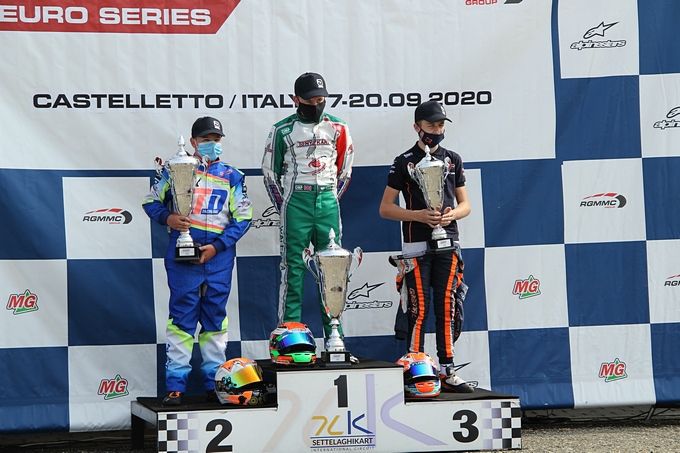 Bart Ploeg podium EK Iame Euro Casteletto