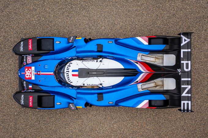 Alpine A480 bovenaanzicht