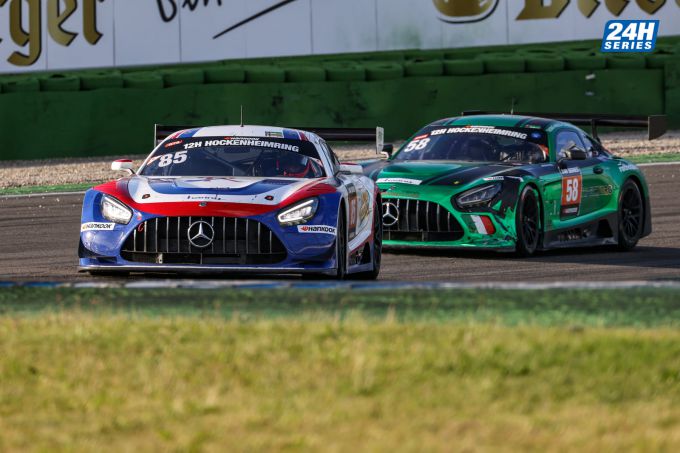 24H SERIES Hockenheim 2021 Nr85 CP Racing-Mercedes-AMG GT3 van Charles Putman, Charles Espenlaub, Joe Foster en Shane Lewis