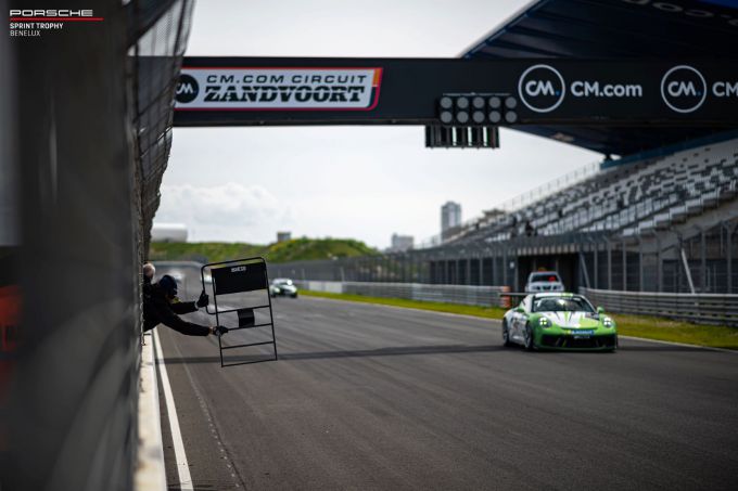 Porsche Sprint Trophy Benelux Pinksterraces pitbord