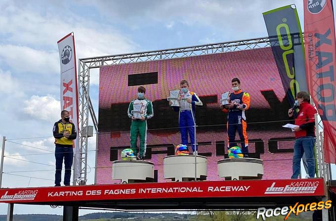 podium Dani prins Rotax Max Senior