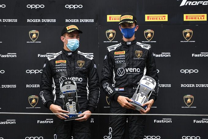 Podium Maxime Oosten (17) en Milan Teekens (18)