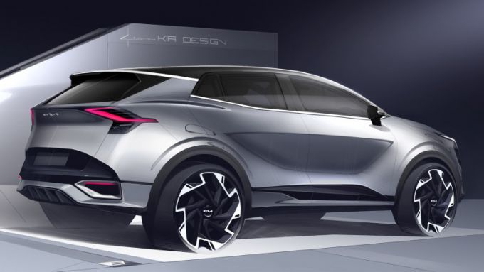 Kia onthult eerste schetsen compleet nieuwe, Europese Sportage