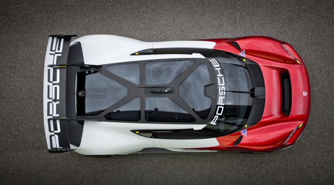 Porsche Mission R bovenaanzicht